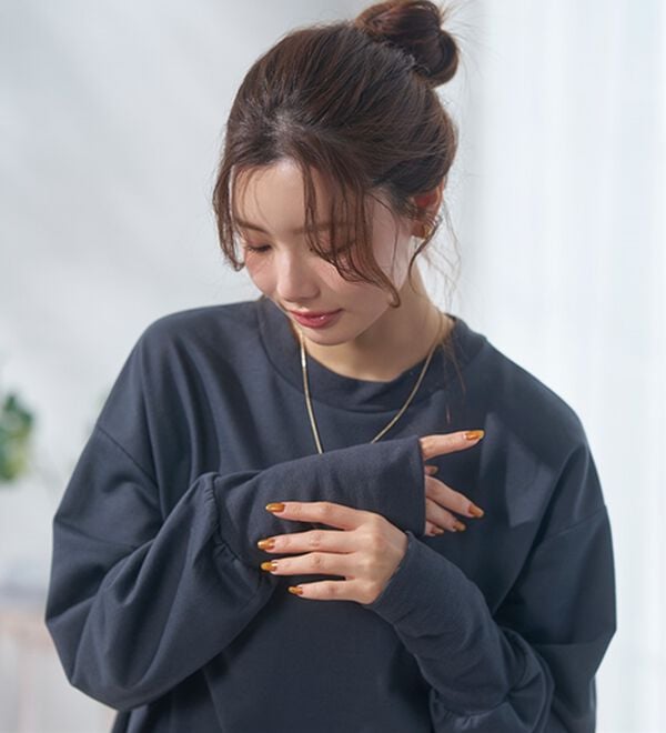 BELLUNA（ベルーナ）の「長めのリブが差をつける！全隠しトレーナー（トレーナー・スウェット）」｜詳細画像