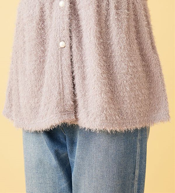 BELLUNA（ベルーナ）の「【2点セット】ラメシャギー素材ベストアンサンブル（アンサンブル）」｜詳細画像