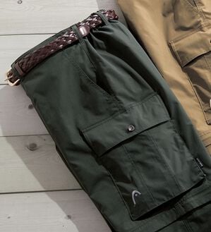 「＜ヘッド＞まさに画期的２ウェイカーゴパンツ（メンズフルレングスパンツ）」｜チャコール