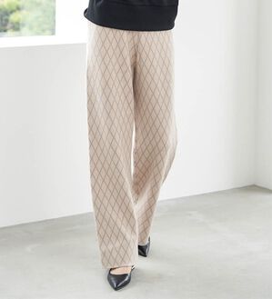 RANAN（ラナン）の「ニットジャカードパンツ（フルレングスパンツ）」｜詳細画像