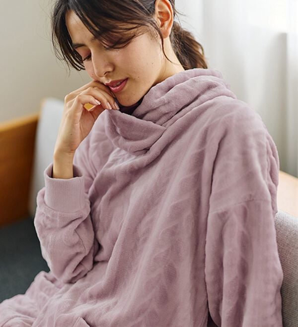 LAVIENNE（ラヴィエンヌ）の「寒がりさんのためのふわっもこケーブルフリースパジャマ（パジャマ・ルームウェア）」｜詳細画像