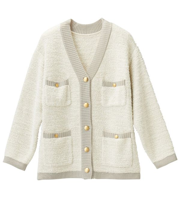 RANAN（ラナン）の「ツイード調ニットカーディガン（ニットカーディガン）」｜詳細画像