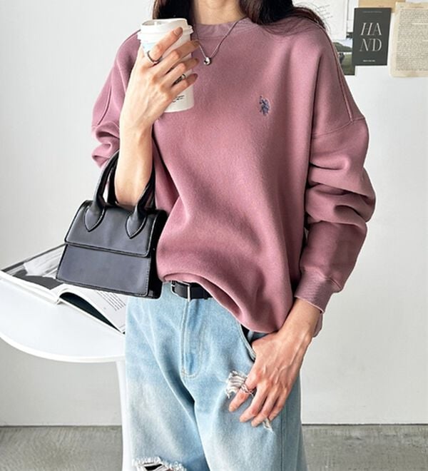 GeeRA（ジーラ）の「【U.S. POLO ASSN.】表ピーチ裏起毛スウェット（トレーナー・スウェット）」｜詳細画像