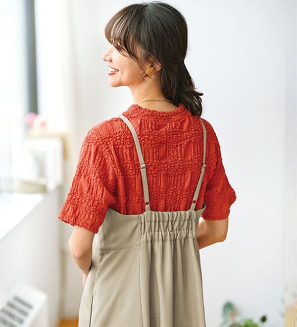 BELLUNA（ベルーナ）の「麻調ジャケット&times;キャミワンピアンサンブル（その他ワンピース）」｜詳細画像