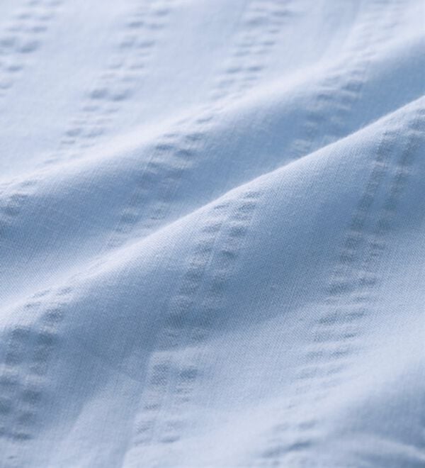 YU'NOW（ユナウ）の「【半袖＋ロングパンツ】綿１００％サッカーシャツパジャマ（パジャマ・ルームウェア）」｜詳細画像