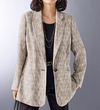 BELLUNA（ベルーナ）の「シルク混ノイル素材ツイード調ジャケット（その他ジャケット）」