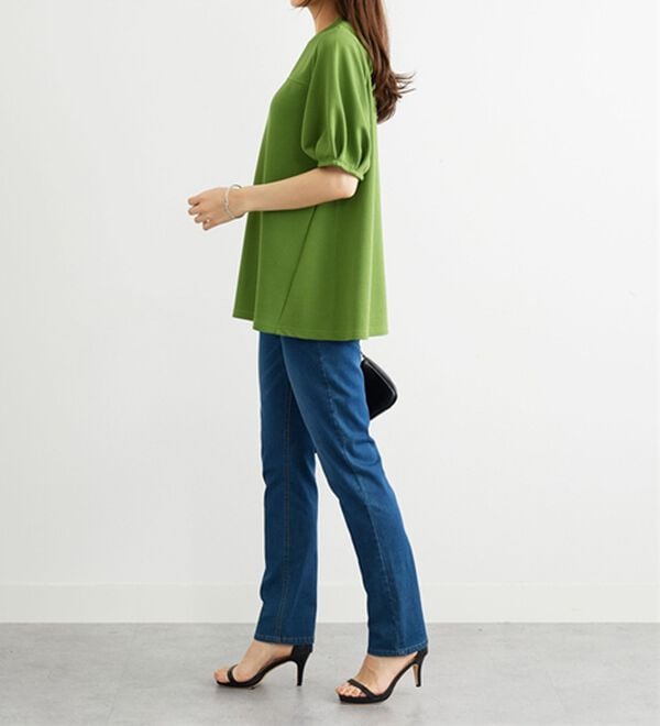 BELLUNA（ベルーナ）の「ポコポコ素材ふんわり袖チュニック（チュニック）」｜詳細画像