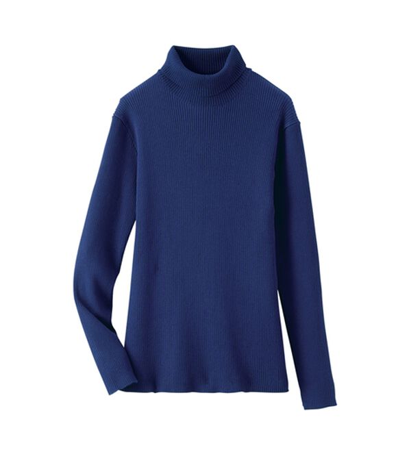 BELLUNA（ベルーナ）の「【安心感あるプチプラニット】リブニットタートルネックプルオーバー（ニット・セーター）」｜詳細画像