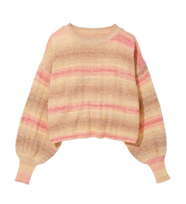 GeeRA（ジーラ）の「グラデーションニットプルオーバー（ニット・セーター）」｜詳細画像