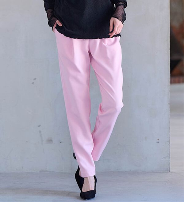 RANAN（ラナン）の「【選べる股下】ひんやり美脚シルエットタックパンツ（フルレングスパンツ）」｜詳細画像