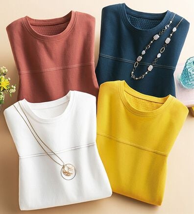 ルフラン（ルフラン）の「【４色組】ひんやり＊キシリトールＴシャツ（Tシャツ）」