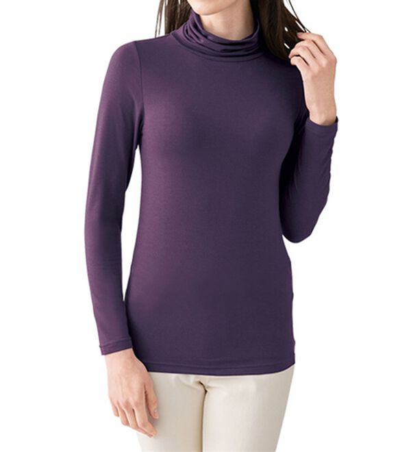 LAVIENNE（ラヴィエンヌ）の「＋５．２度のあったかインナー　ベリーヒート　タートルネック長袖（肌着・インナーウェア）」｜詳細画像