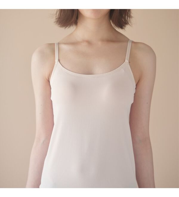 YU'NOW（ユナウ）の「ピーチ起毛ブラキャミ（ブラトップ・カップ付きインナー）」｜詳細画像