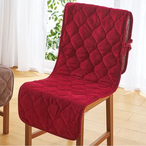 「あったかチェアカバー４枚組（チェアカバー・チェアパッド）」｜ワイン