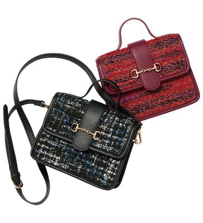 RANAN（ラナン）の「ツイード素材２ＷＡＹバッグ（ハンドバッグ）」