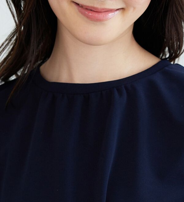BELLUNA（ベルーナ）の「【再入荷】ボリューム袖美人顔バックフレアーＴブラウス（ブラウス）」｜詳細画像