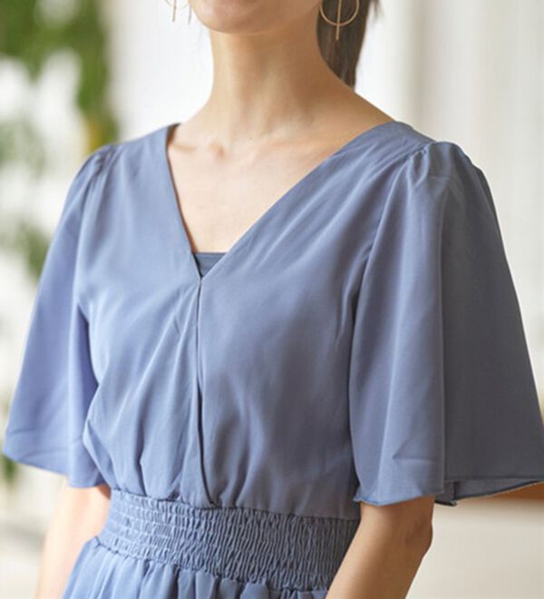 YU'NOW（ユナウ）の「ヒンヤリ冷感！【制菌】ブラ紐隠しのインナーワンピース（スリップ・ペチコート）」｜詳細画像