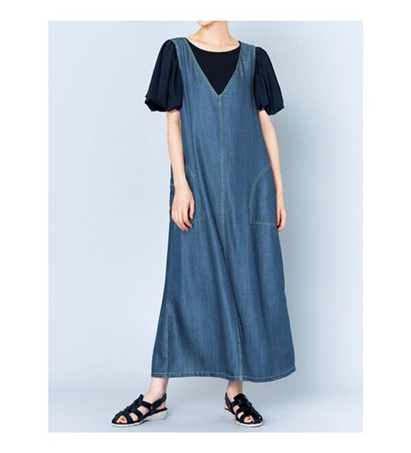 VINNO（ヴィノ）の「ボリューム袖カットソートップス（カットソー）」｜詳細画像