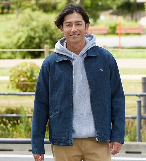 「＜アーノルド　パーマー＞ワンポイントデニムジャケット（メンズジャケット）」｜詳細画像