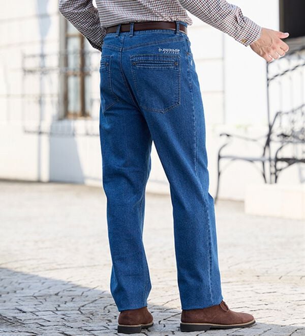 「＜ダンロップ・リファインド&times;コムルヴァン・オム＞蓄熱保温プレミアムジーンズ（メンズデニムパンツ）」｜詳細画像