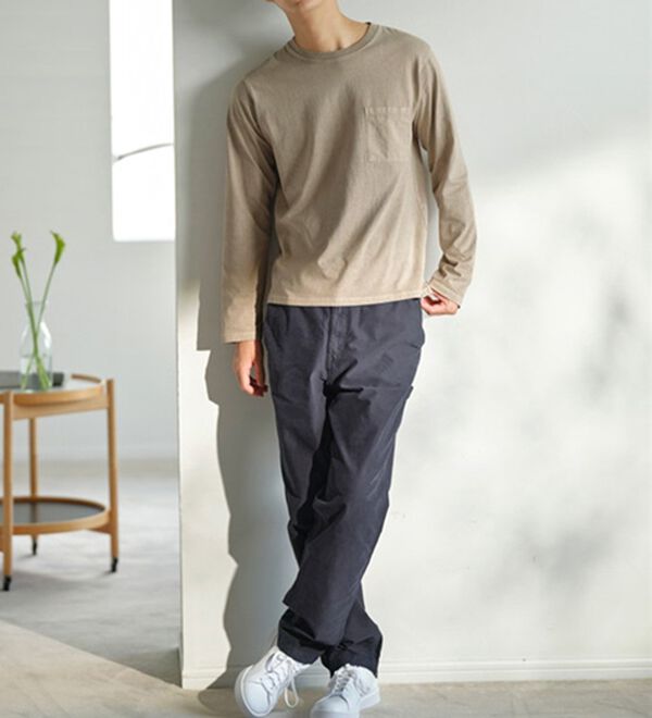 YU'NOW（ユナウ）の「【上下２点セット】ＵＳＡコットンＴシャツ＆パンツセット＜ユニセックス＞（パジャマ・ルームウェア）」｜詳細画像