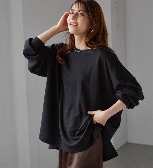 RANAN（ラナン）の「オーバーサイズスウェットＴ（カットソー）」｜詳細画像