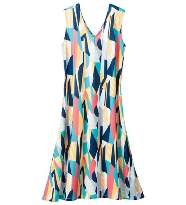 ルフラン（ルフラン）の「選べる！華やぎジャンパードレス（ジャンパースカート）」｜幾何柄