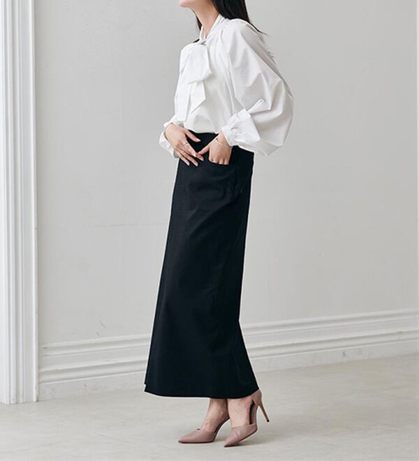 RANAN（ラナン）の「ボリュームボウタイブラウス（ブラウス）」｜詳細画像