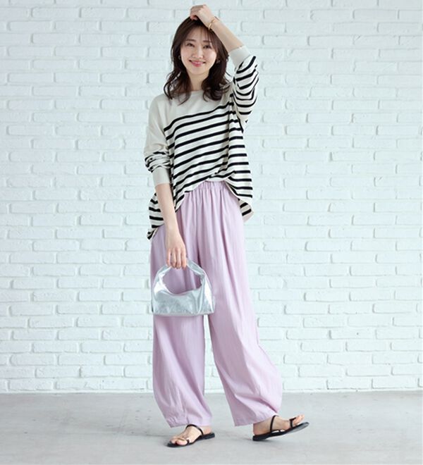 BELLUNA（ベルーナ）の「ゆったりニットプルオーバー（ニット・セーター）」｜詳細画像