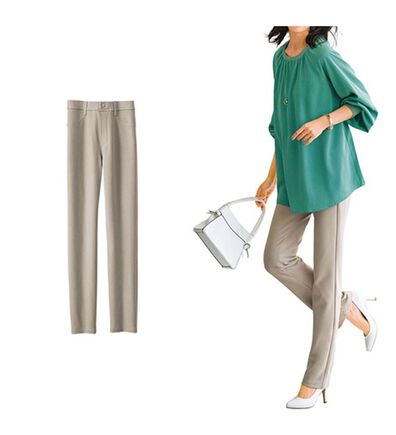 BELLUNA（ベルーナ）の「なめらかボンディング美脚ストレートパンツ（フルレングスパンツ）」