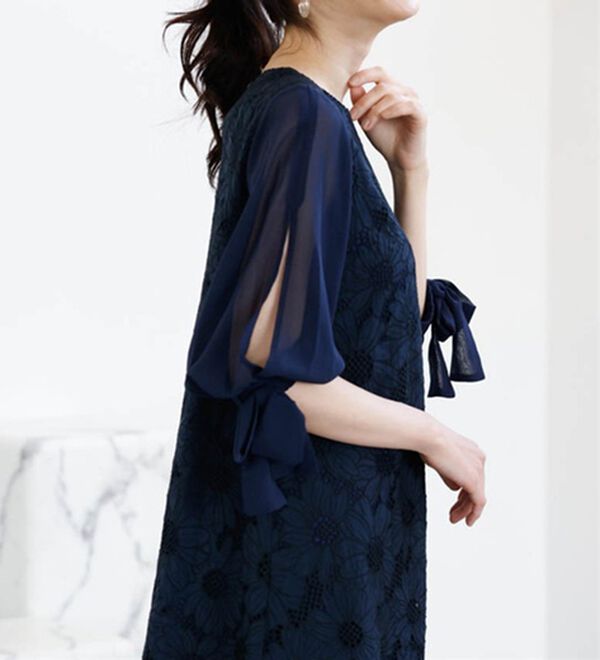 RANAN（ラナン）の「袖デザインレースワンピース（その他ワンピース）」｜詳細画像