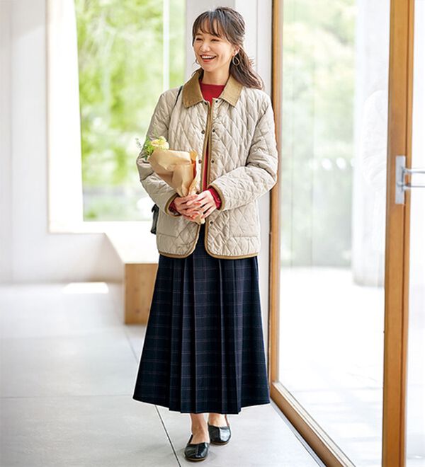 BELLUNA（ベルーナ）の「衿付キルト切替ジャケット（その他ジャケット）」｜詳細画像