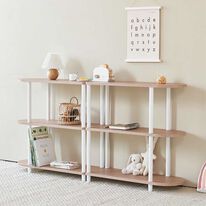 iellio（イエリオ）の「＜ＲＯＯＭ＆ＨＯＭＥ＞デイリーラウンドハーフ棚（ラック・棚・本棚）」