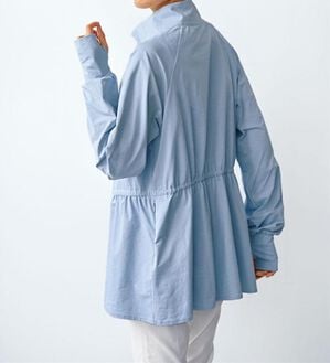 BELLUNA（ベルーナ）の「ギャザー切替ラッシュガードＵＶ対策ジャケット（パーカー）」｜サックス