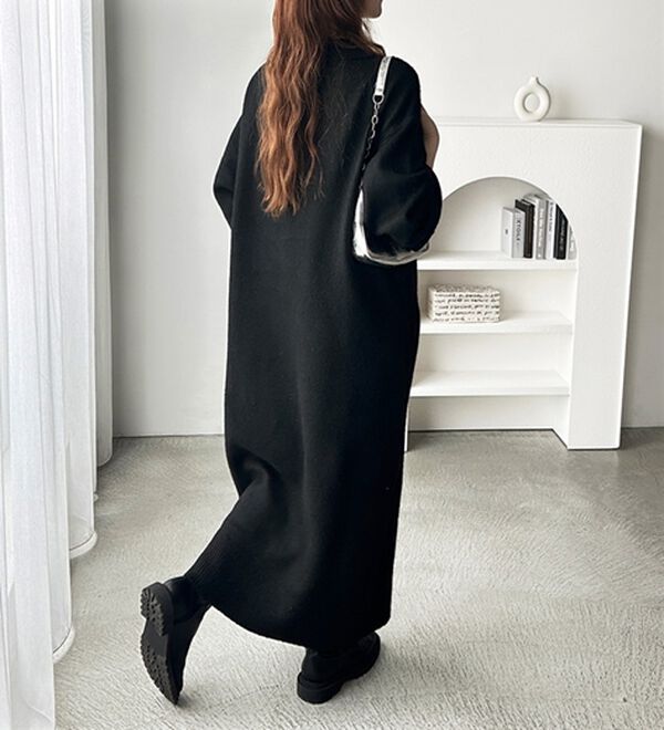 GeeRA（ジーラ）の「スキッパーゆるニットワンピース（ニットワンピース）」｜詳細画像