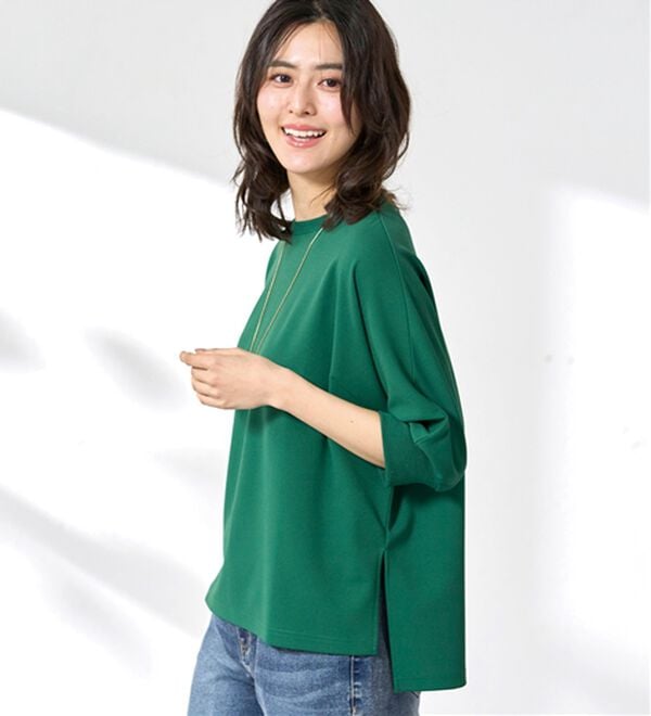 BELLUNA（ベルーナ）の「リブ切替ドルマンデザインプルオーバー（カットソー）」｜詳細画像