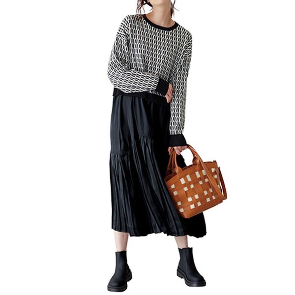 RANAN（ラナン）の「編込みデザイントートバッグ（トートバッグ）」｜詳細画像