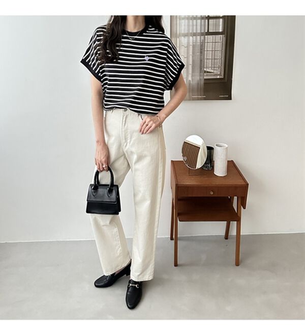 GeeRA（ジーラ）の「【新色追加】【ＵＳ．ＰＯＬＯ．ＡＳＳＮ】綿100％フレンチスリーブＴシャツ（Tシャツ）」｜詳細画像