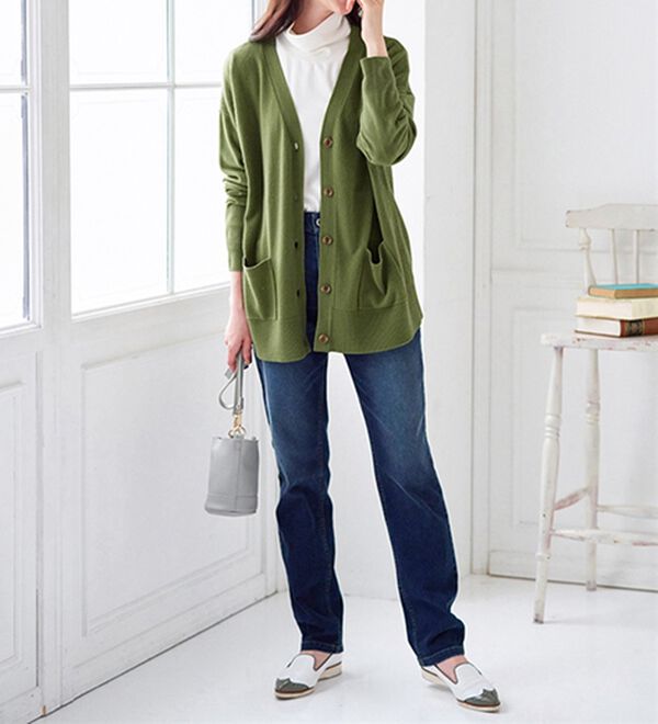 BELLUNA（ベルーナ）の「もちもちカシミヤタッチニットカーディガン（ニットカーディガン）」｜詳細画像