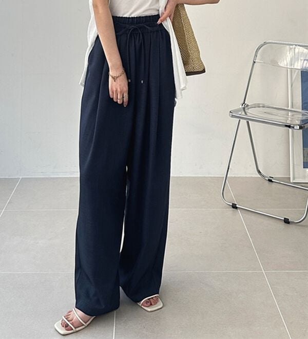 GeeRA（ジーラ）の「【体型カバー】上品なのにラクちんワイドパンツ（フルレングスパンツ）」｜詳細画像