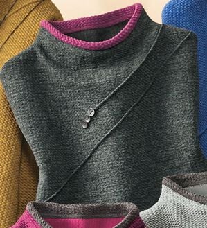 ルフラン（ルフラン）の「上品ジャカードプルオーバー（カットソー）」｜チャコール