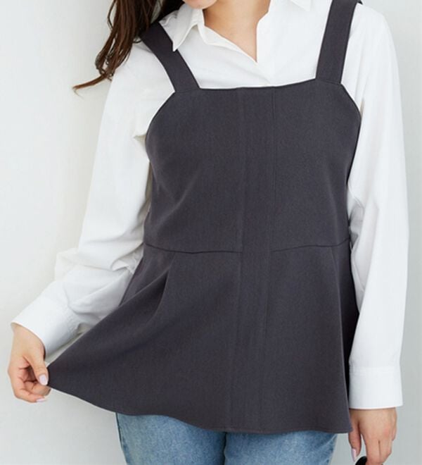 BELLUNA（ベルーナ）の「【2点セット】ウーリッシュ素材ビスチェセットアップ（セットアップ）」｜詳細画像