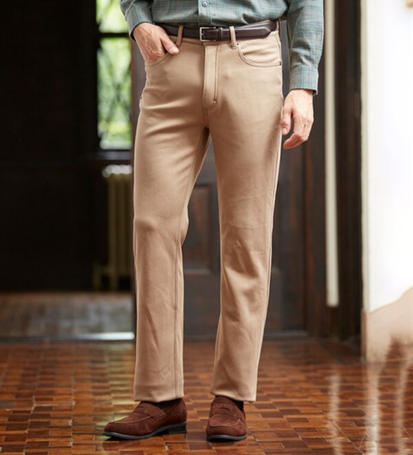 「【３本組】＜コムルヴァン・オム＞３６０&deg;のびのび楽暖パンツ（メンズフルレングスパンツ）」｜詳細画像