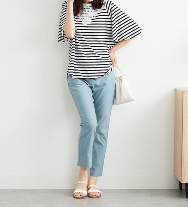 BELLUNA（ベルーナ）の「レース使いポンチョデザインプルオーバー（カットソー）」｜詳細画像