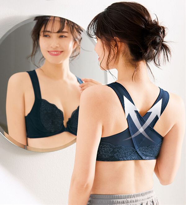 「【３色組】スキッと美姿勢ブラ（ブラジャー）」｜詳細画像