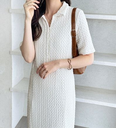 GeeRA（ジーラ）の「全骨格細見え！表面感素材マーメイドワンピース（その他ワンピース）」