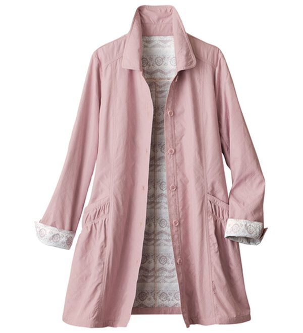 ルフラン（ルフラン）の「ベーシックで華やかな軽量コート（ハーフコート）」｜ピンク