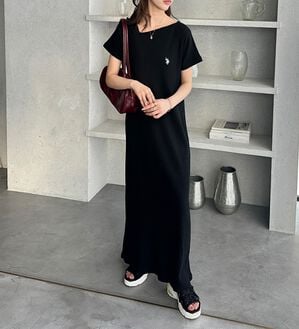 GeeRA（ジーラ）の「【ＵＳ．ＰＯＬＯ．ＡＳＳＮ】アシメネックリブカットソーワンピース（その他ワンピース）」｜詳細画像