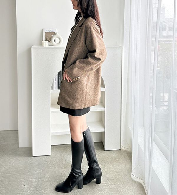 GeeRA（ジーラ）の「オーバーサイズダブルテーラードジャケット（テーラードジャケット）」｜詳細画像