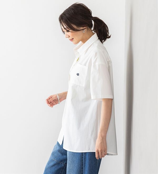 BELLUNA（ベルーナ）の「【ｃｈａｍｐｉｏｎ】ゆったりイージーケアシャツ【UNDOVE】（シャツ）」｜詳細画像